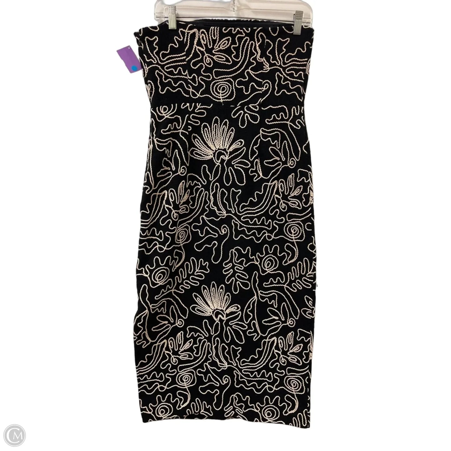 Dress Casual Maxi By Loft In Black & Cream, Size: Xs
