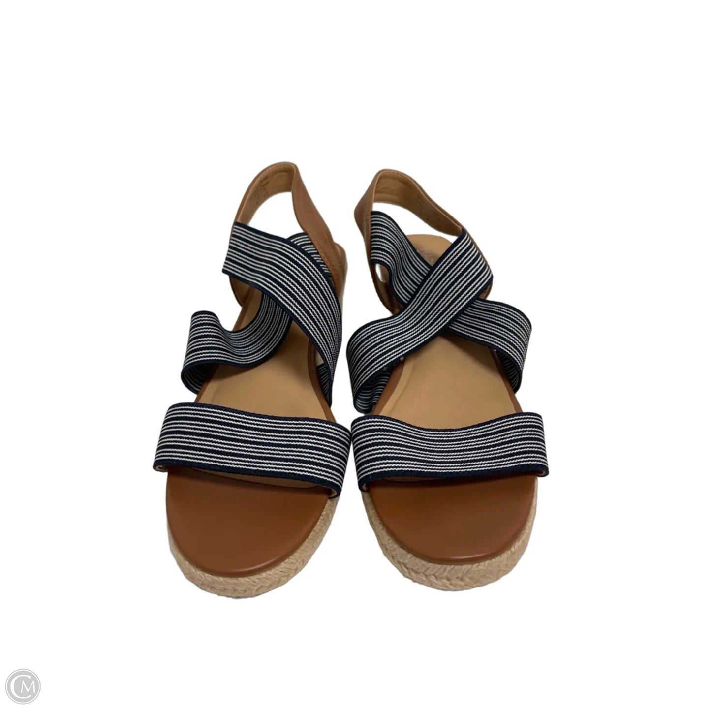 Sandals Heels Wedge By Market & Spruce In Navy, Size: 8