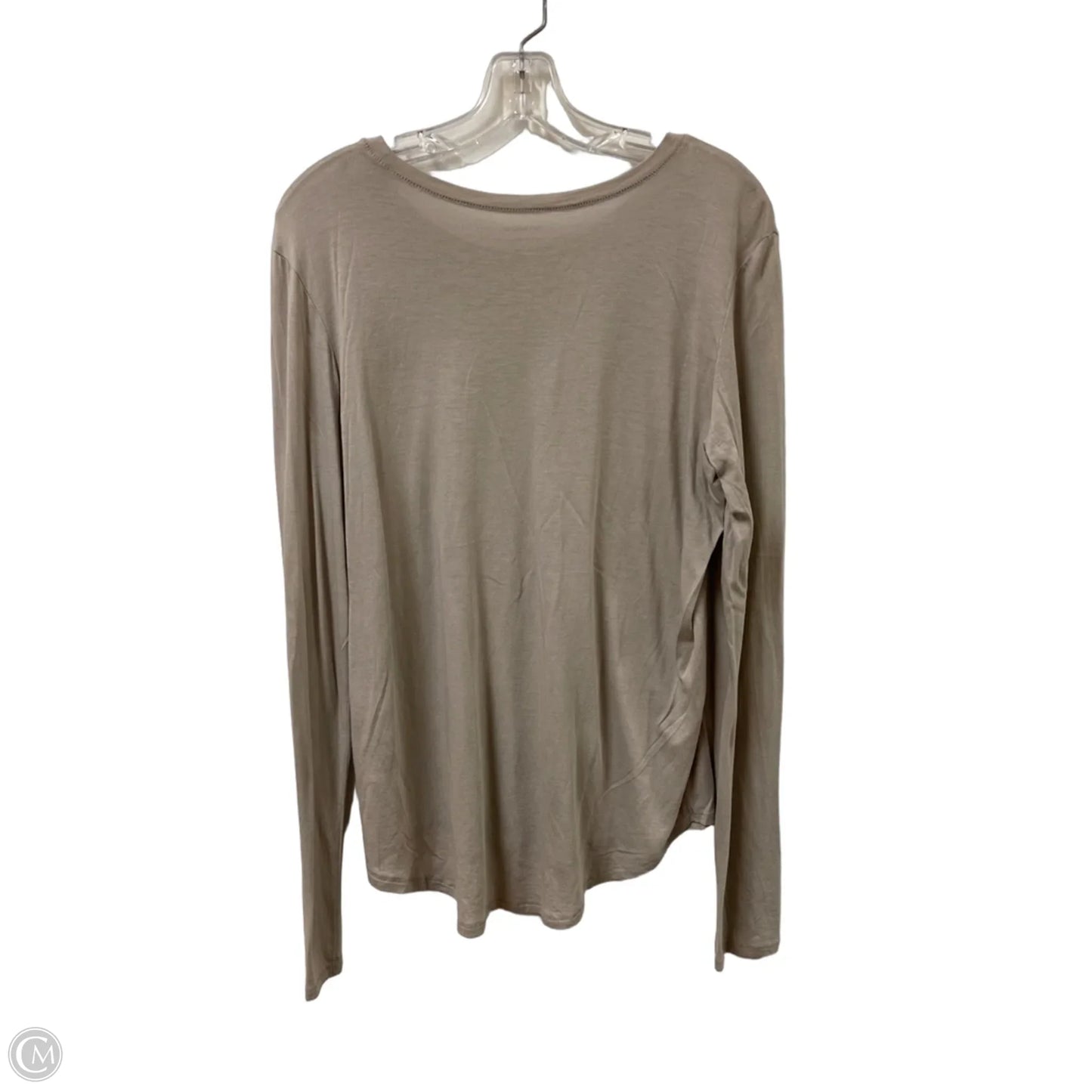 Top Long Sleeve By Vince In Grey, Size: L