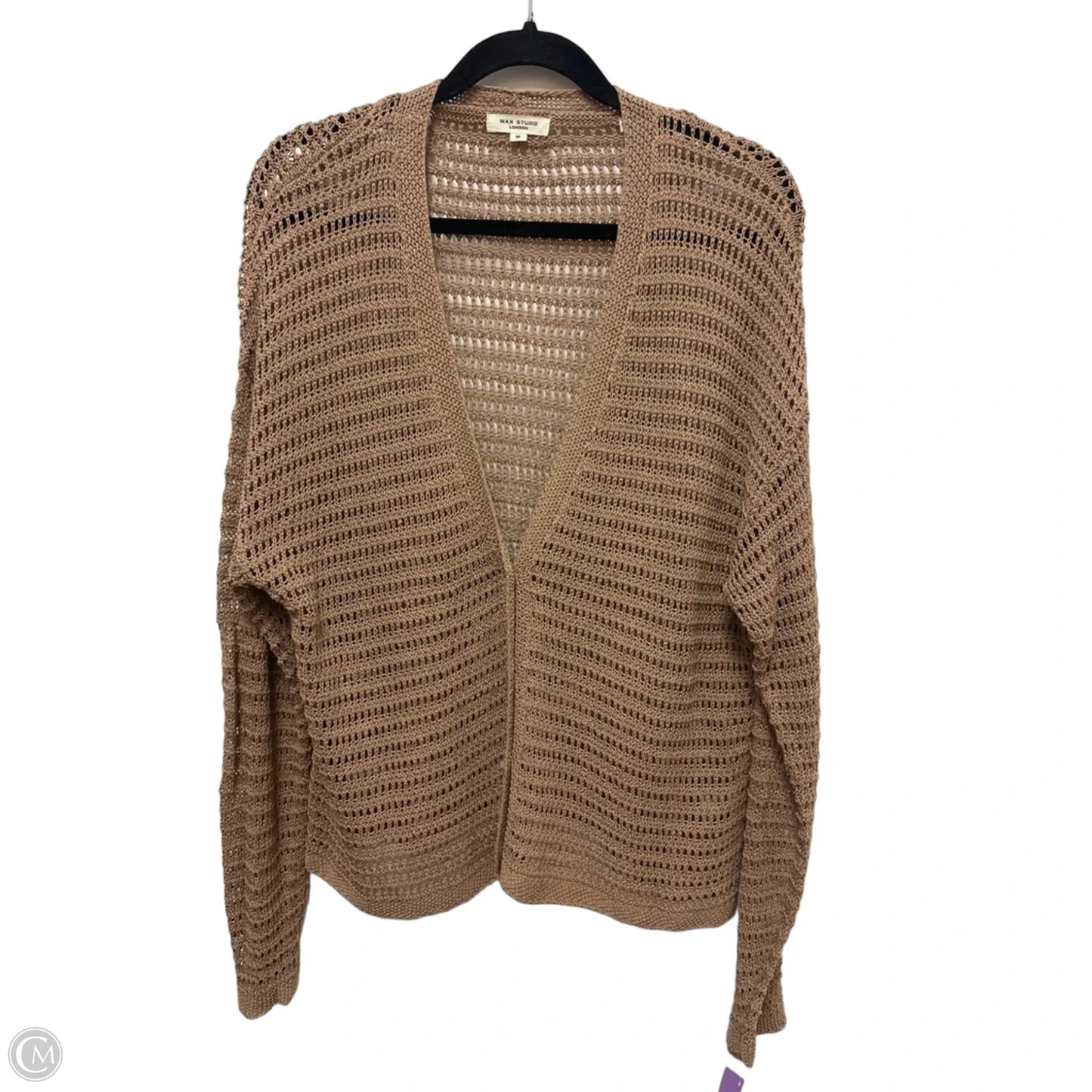 Sweater Cardigan By Max Studio In Brown, Size: M