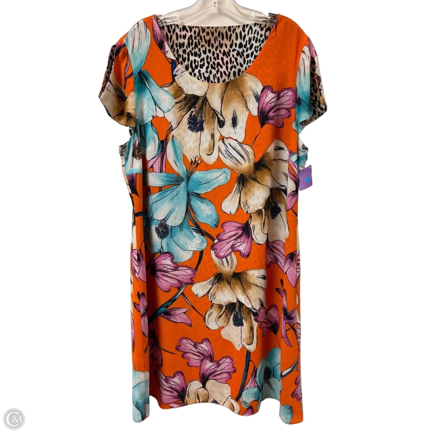 Dress Casual Midi By Clothes Mentor In Floral Print, Size: Xl