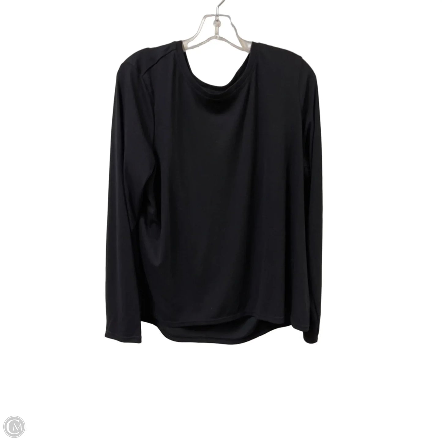 Athletic Top Long Sleeve Crewneck By Mondetta In Black, Size: 1x