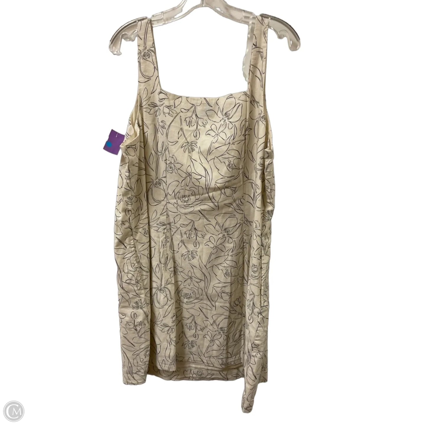 Dress Casual Midi By A New Day In Cream, Size: 1x