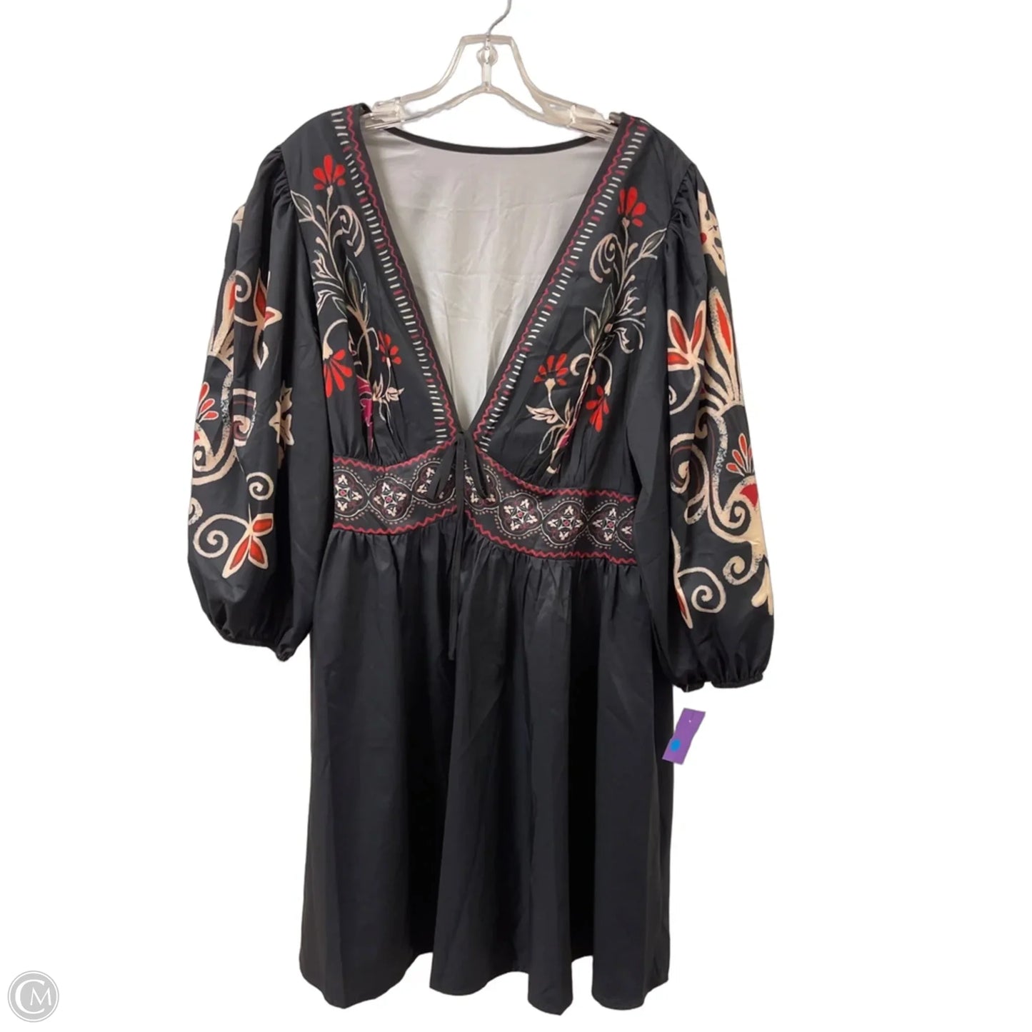 Dress Casual Midi By Shein In Black, Size: 2x