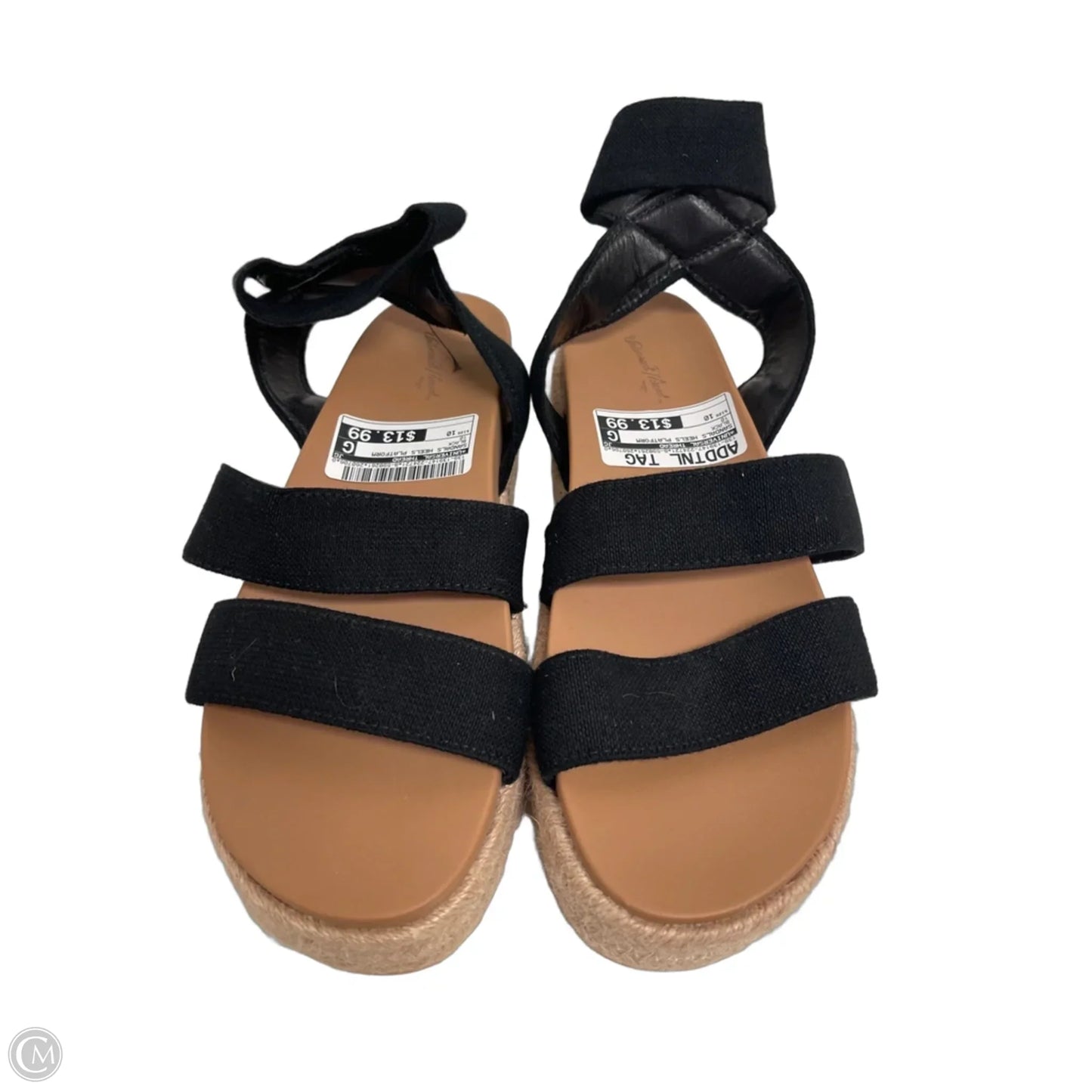 Sandals Heels Platform By Universal Thread In Black, Size: 10