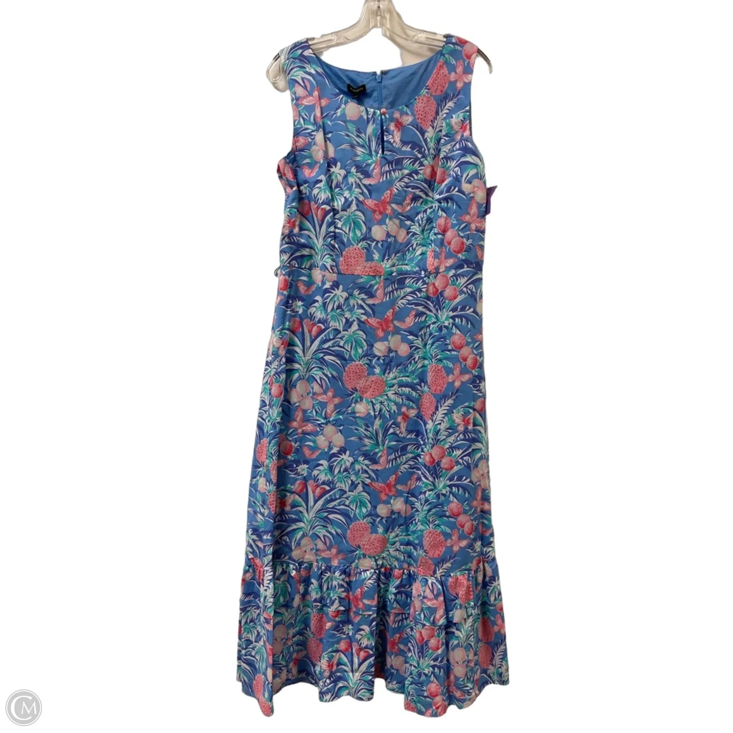 Dress Casual Maxi By Talbots In Blue, Size: L