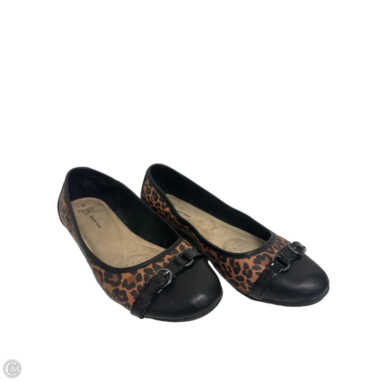 Shoes Flats By Time And Tru In Animal Print, Size: 9