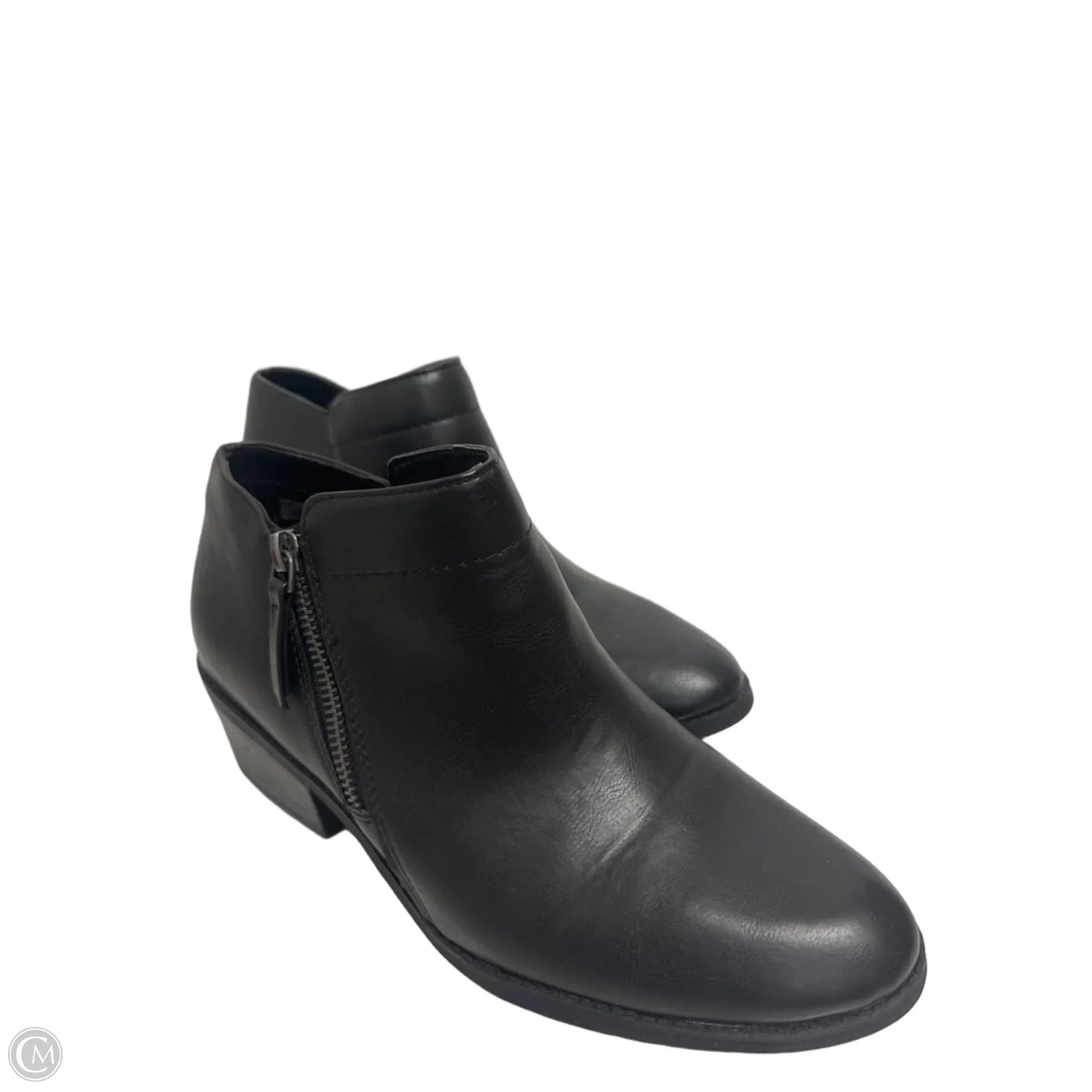 Boots Ankle Heels By Time And Tru In Black, Size: 9