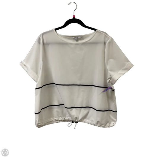 Top Short Sleeve By Chicos In Yellow, Size: L