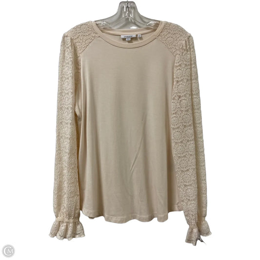 Top Long Sleeve By Chicos In Cream, Size: M