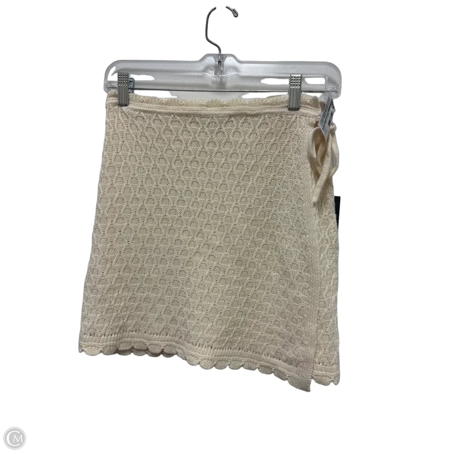 Skirt Mini & Short By Future Collective In Cream, Size: Xs