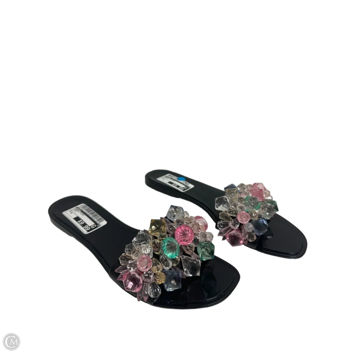Sandals Flats By Rouge In Black, Size: 9