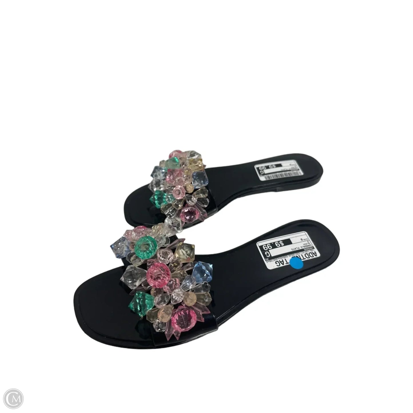 Sandals Flats By Rouge In Black, Size: 9