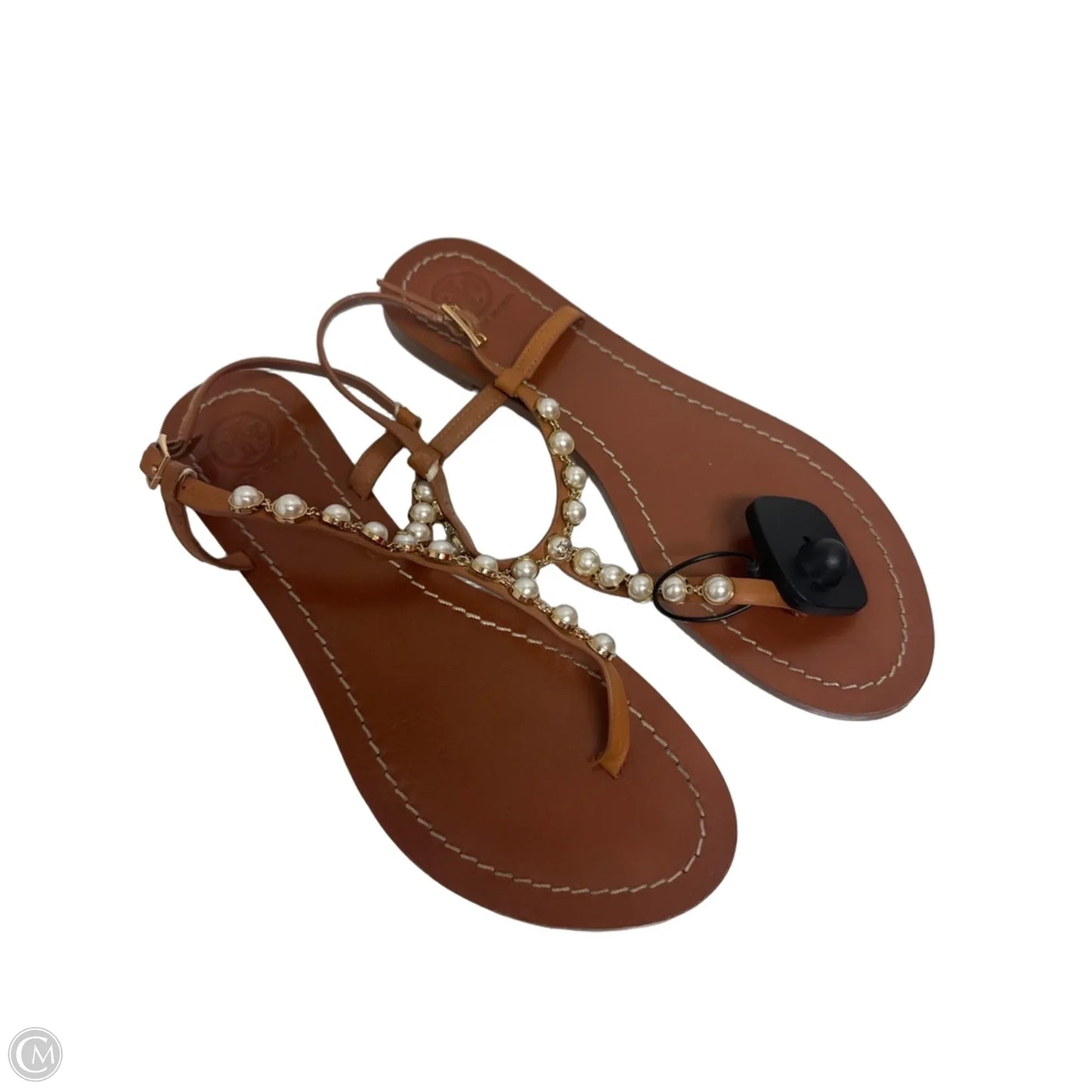 Sandals Designer By Tory Burch In Brown, Size: 9.5