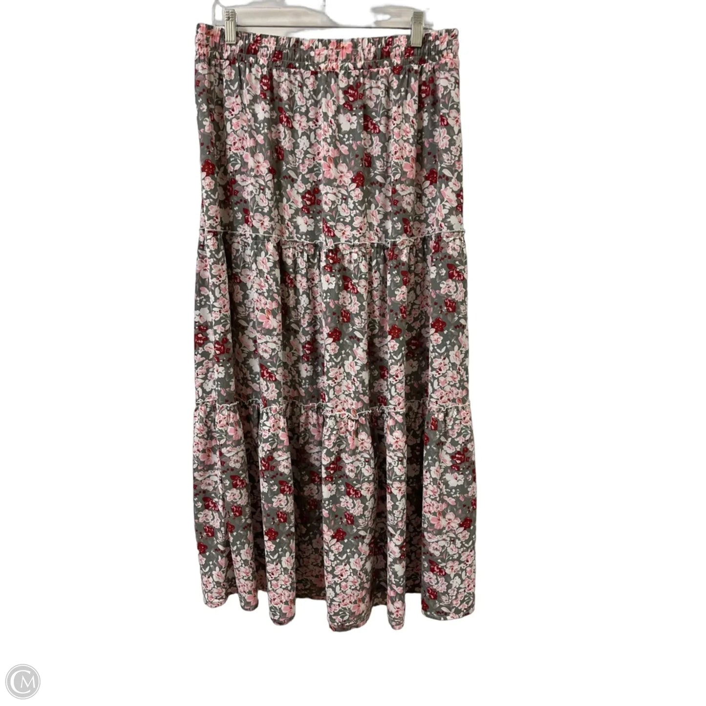 Skirt Maxi By Clothes Mentor In Floral Print, Size: Xl