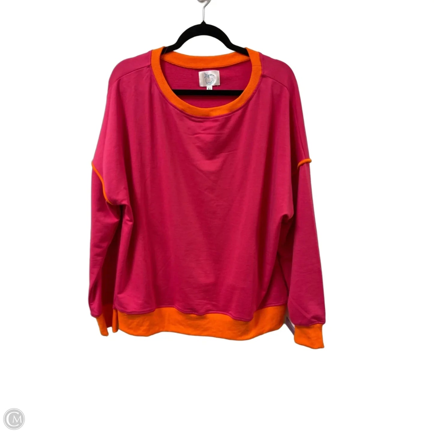 Sweatshirt Crewneck By Clothes Mentor In Pink, Size: Xl