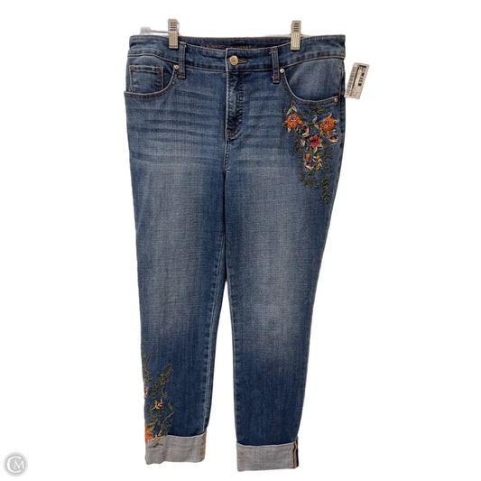 Jeans Skinny By Chicos In Blue Denim, Size: 6