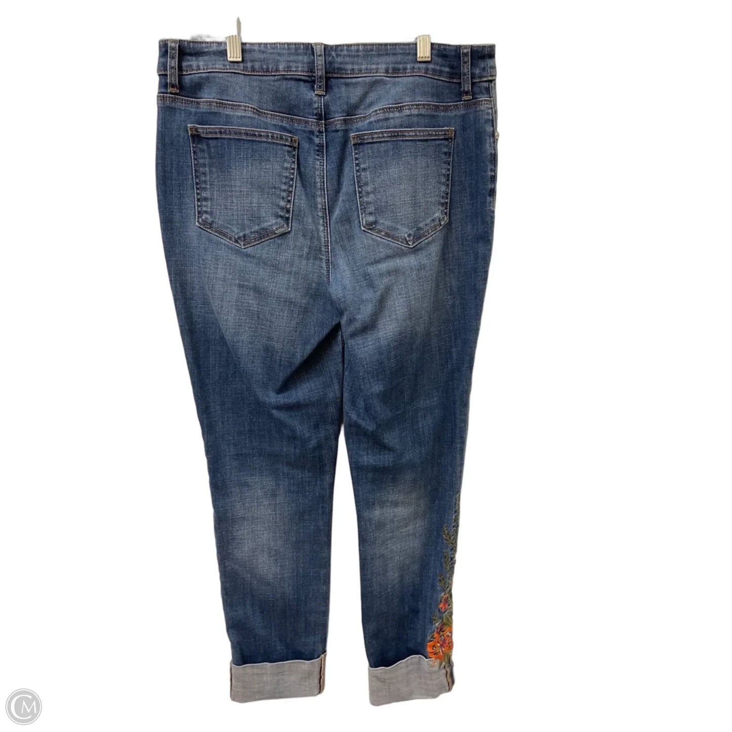 Jeans Skinny By Chicos In Blue Denim, Size: 6