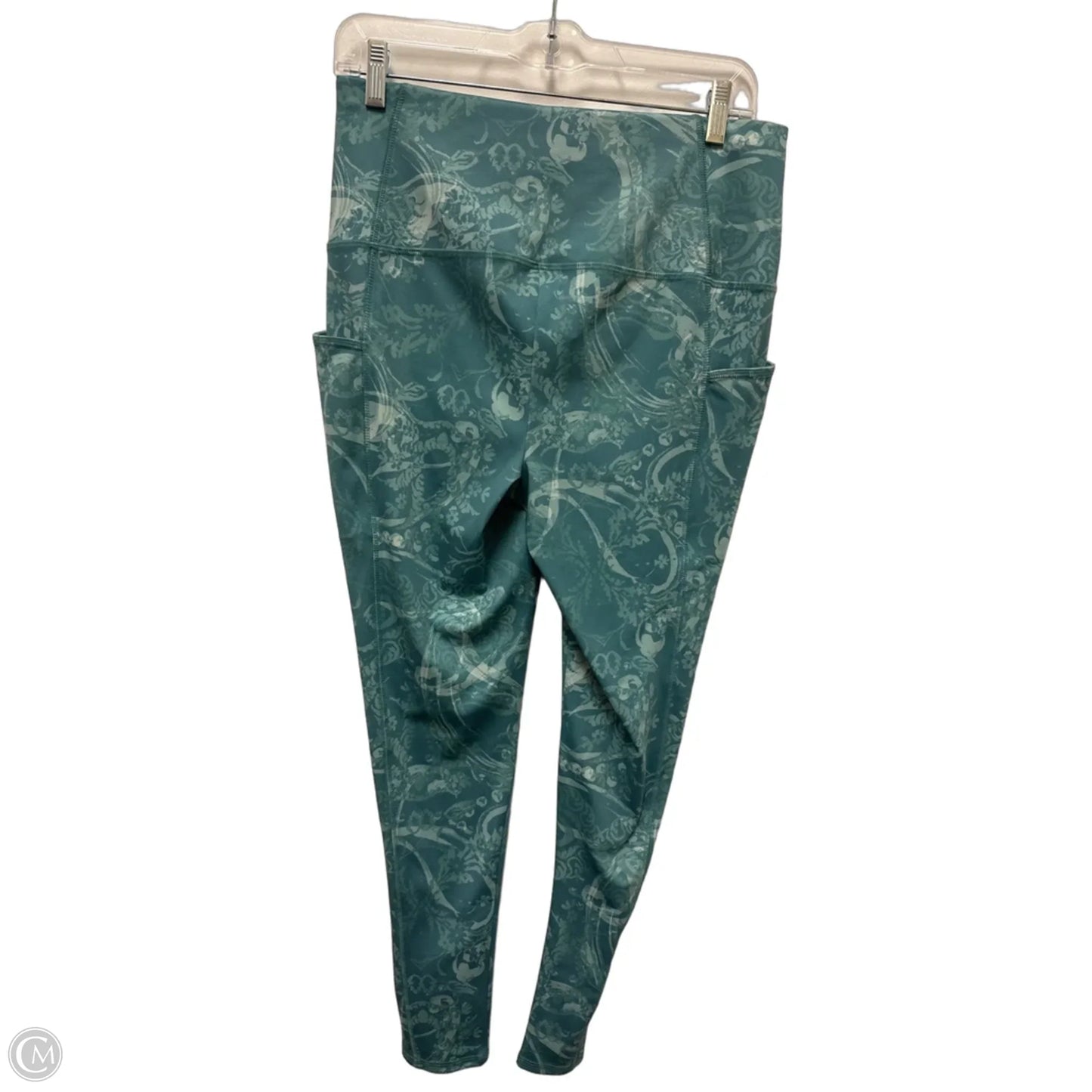 Athletic Leggings By Chicos In Green, Size: 8