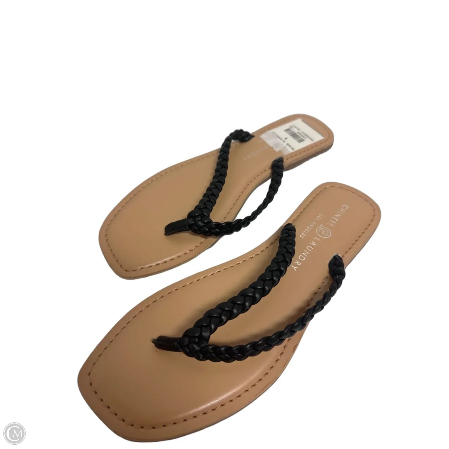 Sandals Flip Flops By Chinese Laundry In Black, Size: 8