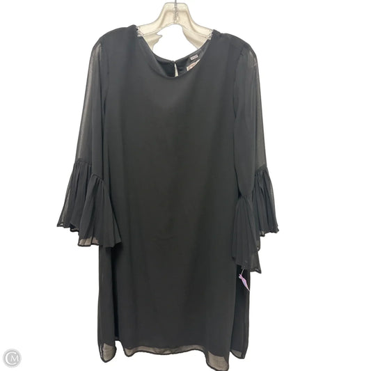 Dress Casual Midi By Sandra Darren In Black, Size: Xl