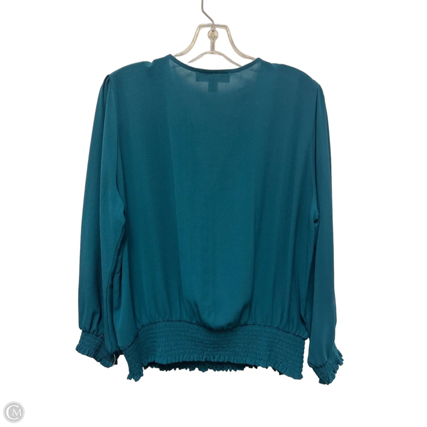 Top Long Sleeve By Michael By Michael Kors In Teal, Size: Xl