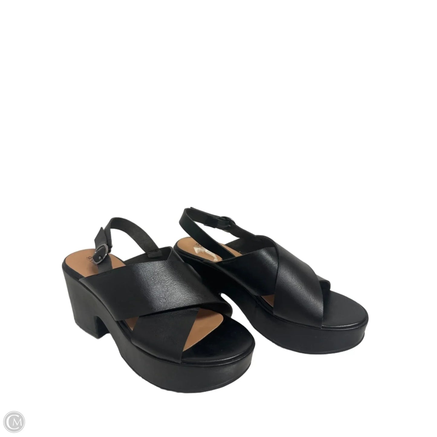 Sandals Heels Block By Seychelles In Black, Size: 10