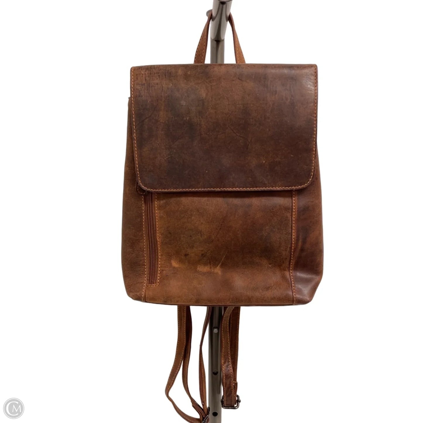 Backpack Leather By Clothes Mentor, Size: Large