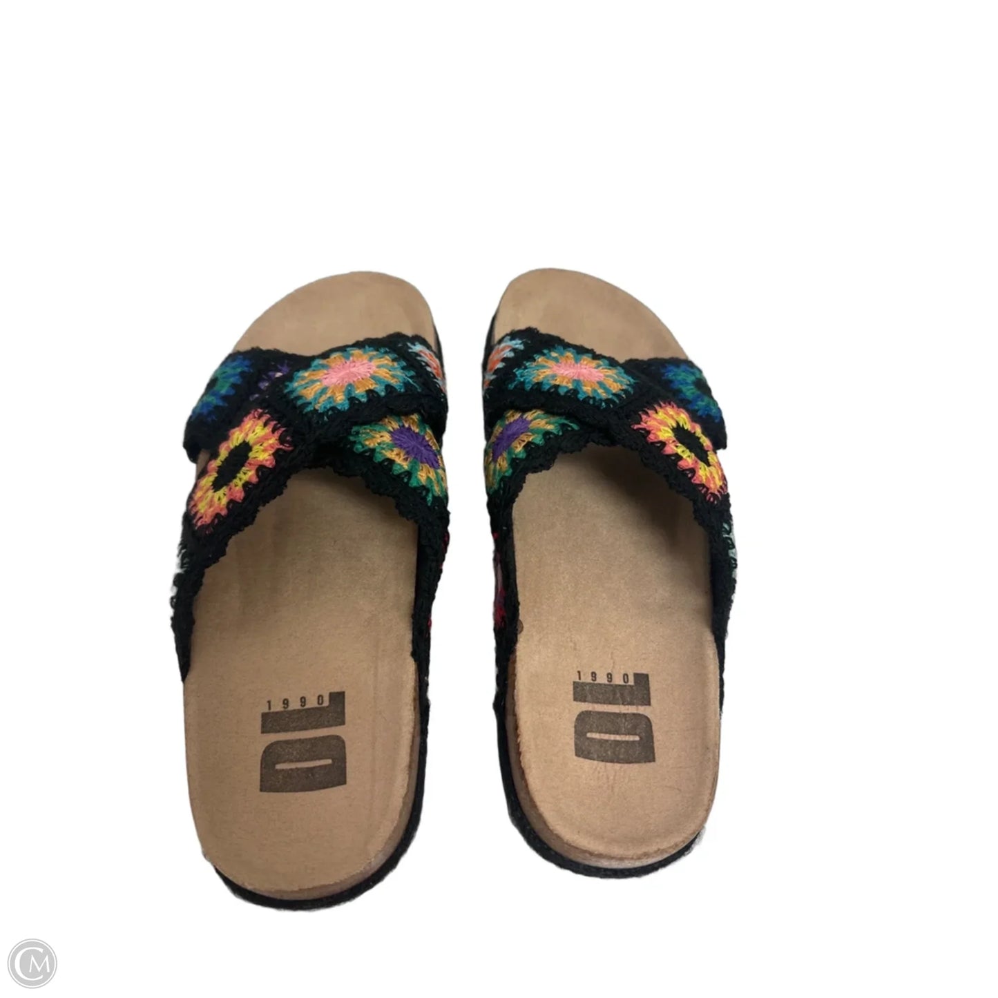 Sandals Flats By Clothes Mentor In Black, Size: 9