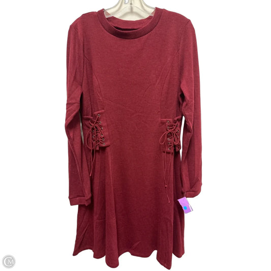 Dress Casual Midi By Eri + Ali In Red, Size: Xl