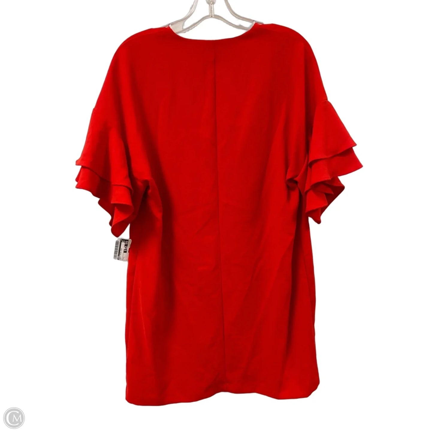 Dress Casual Midi By Zara In Red, Size: L