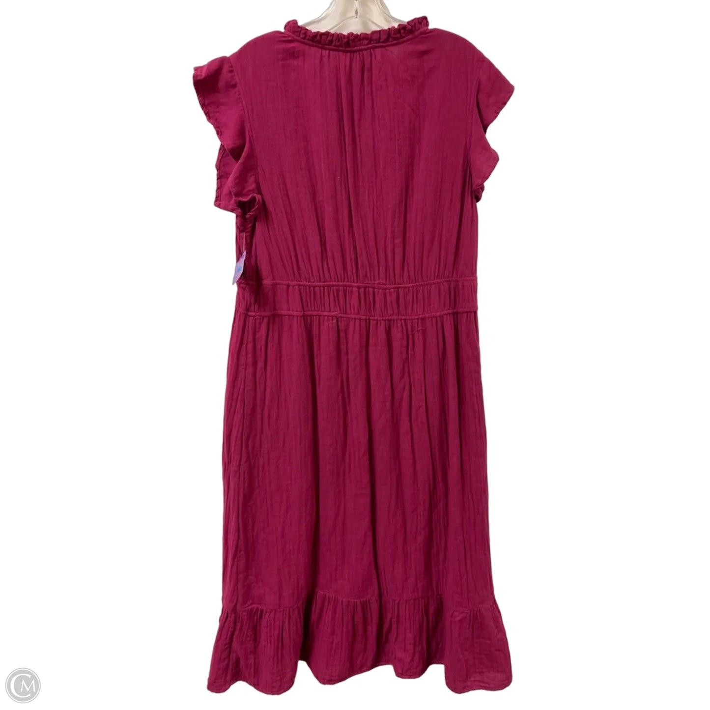 Dress Casual Maxi By Time And Tru In Pink, Size: Xl