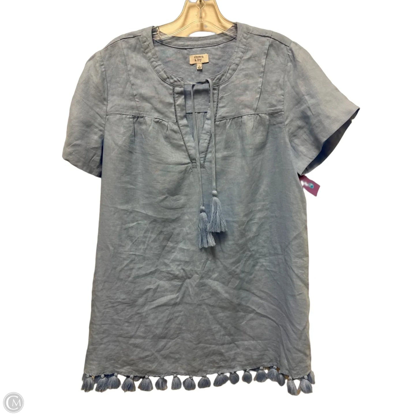 Dress Casual Short By Crown And Ivy In Blue, Size: L