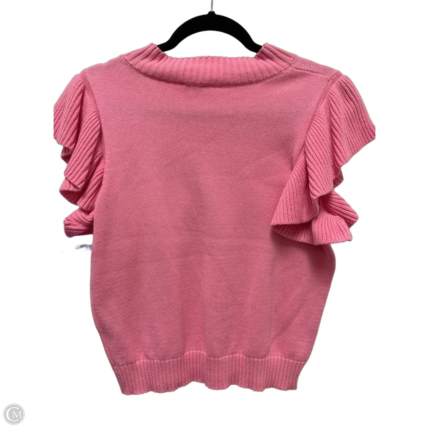 Sweater Short Sleeve By Jodifl In Pink, Size: S