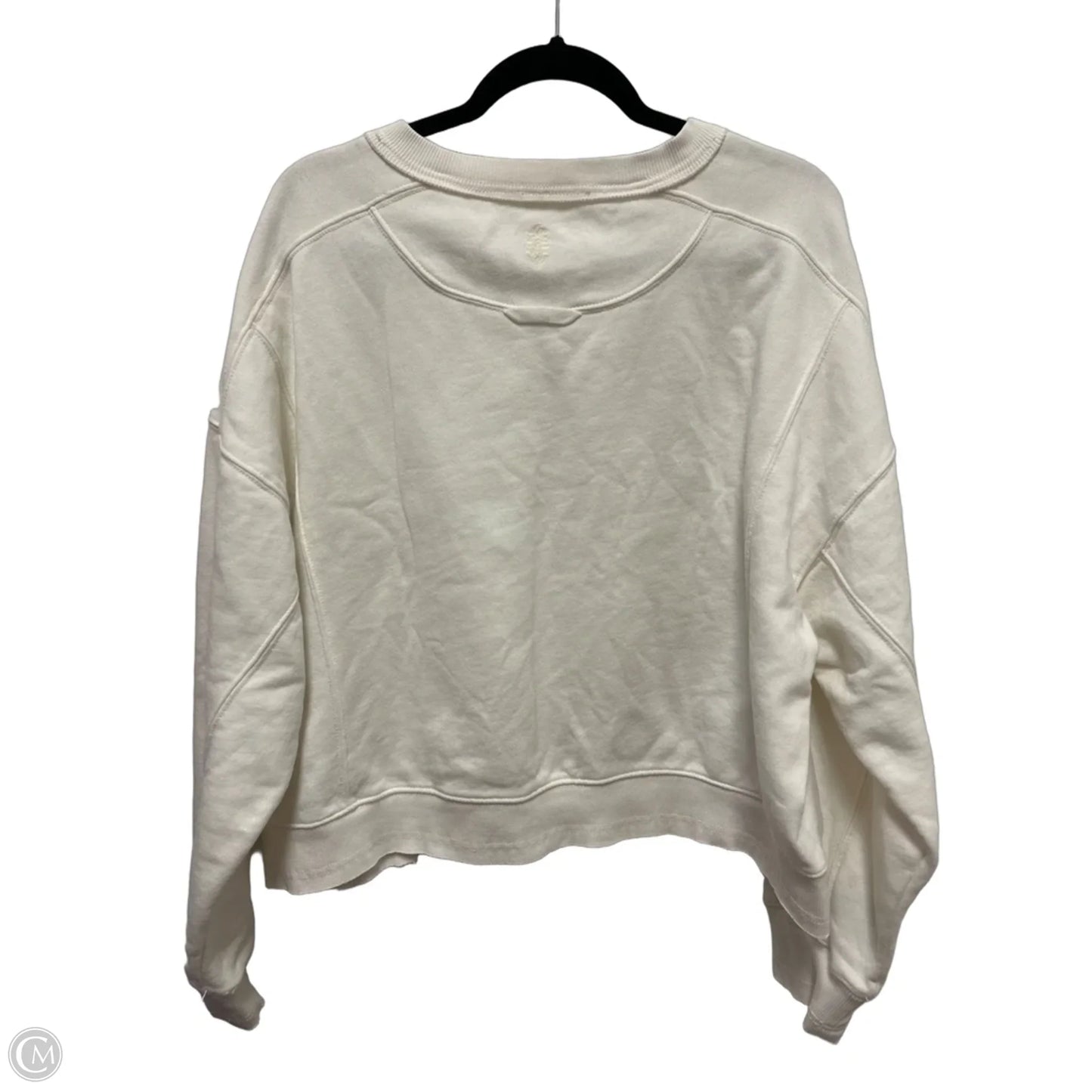 Sweatshirt Crewneck By Free People In White, Size: M