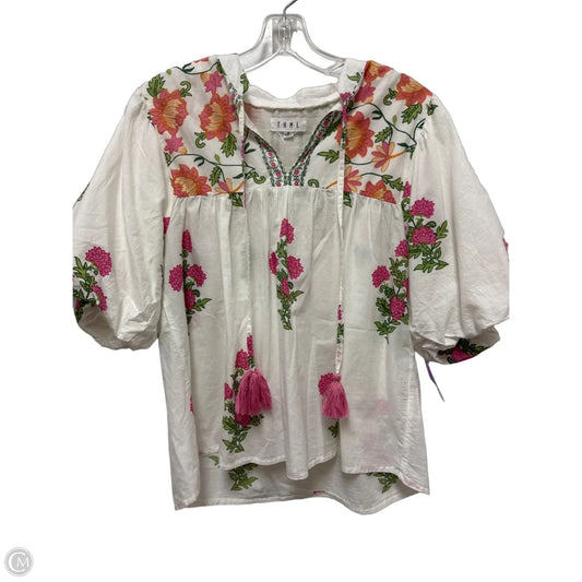 Top Short Sleeve By Thml In Floral Print, Size: Medium