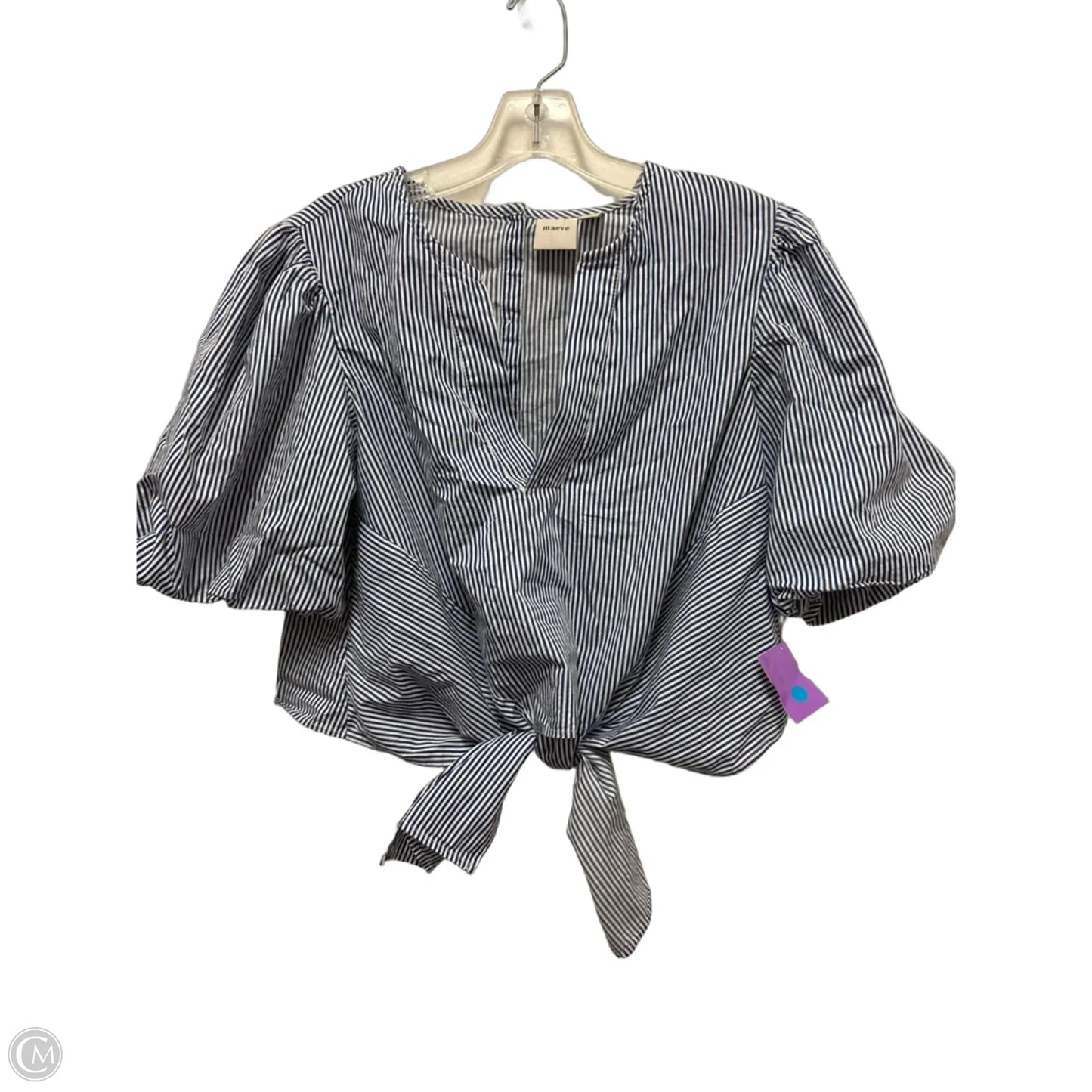 Top Short Sleeve By Maeve In Blue, Size: S