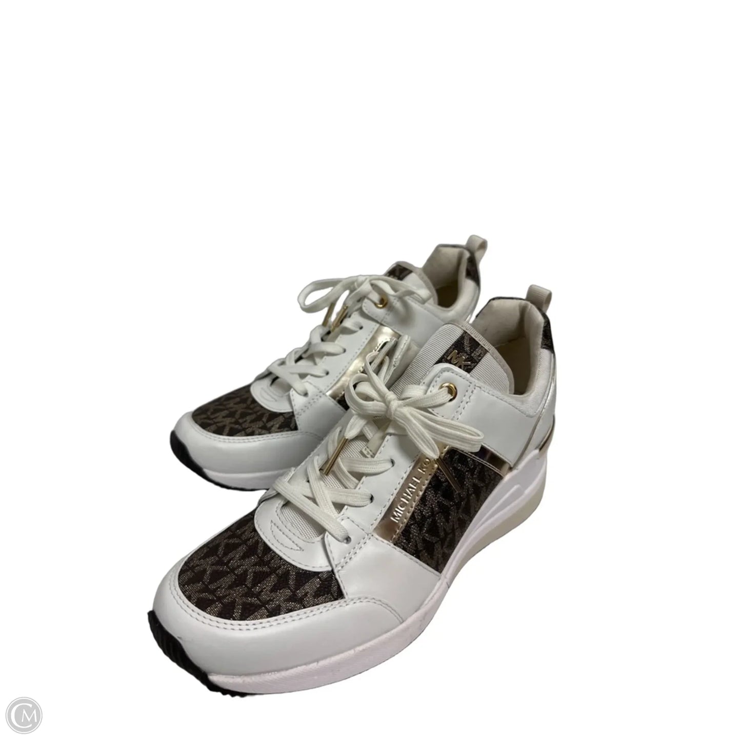 Shoes Sneakers By Michael By Michael Kors In Brown & Cream, Size: 8.5