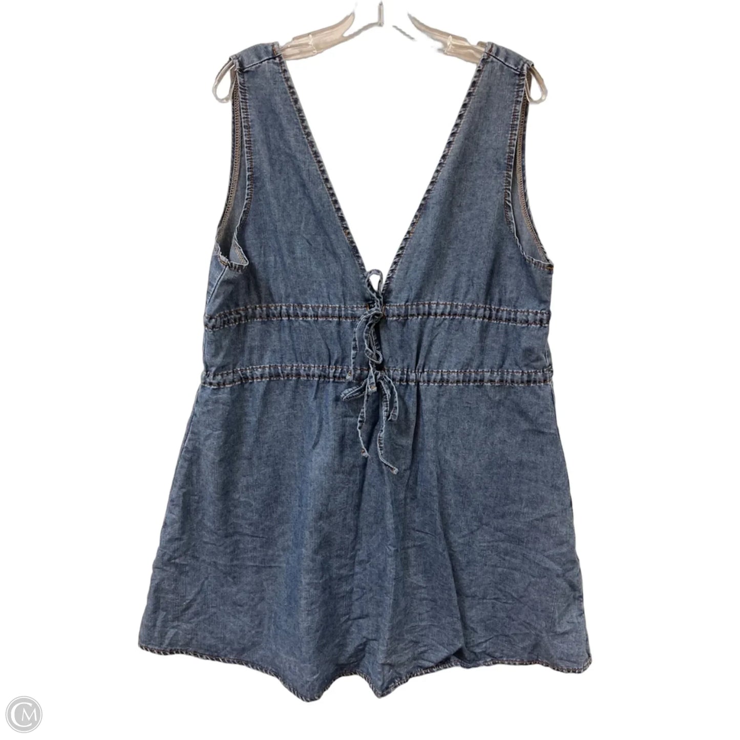 Dress Casual Short By Clothes Mentor In Blue Denim, Size: L