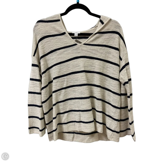 Sweatshirt Hoodie By J. Jill In Cream, Size: S