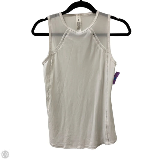 Athletic Tank Top By Lululemon In White, Size: Xs