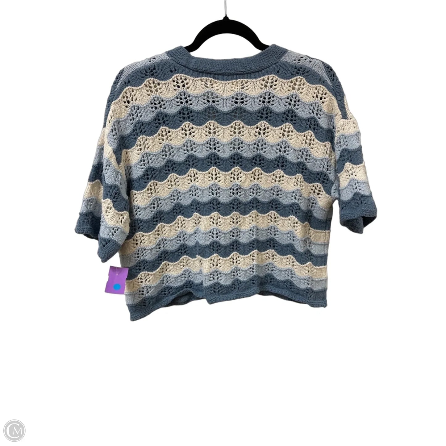 Sweater Cardigan By Universal Thread In Blue, Size: M
