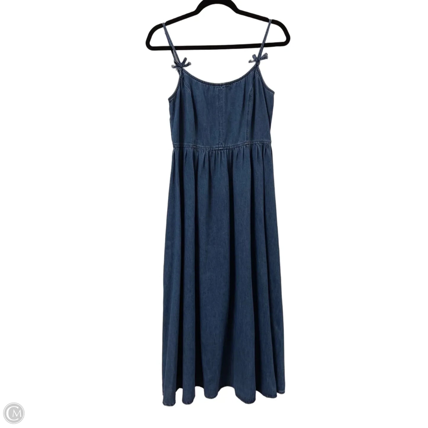 Dress Casual Maxi By Blu Pepper In Blue Denim, Size: L
