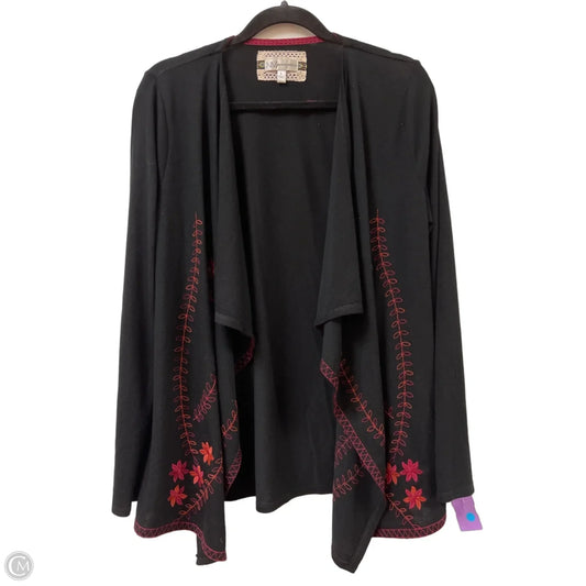 Sweater Cardigan Designer By Neiman Marcus In Black, Size: L