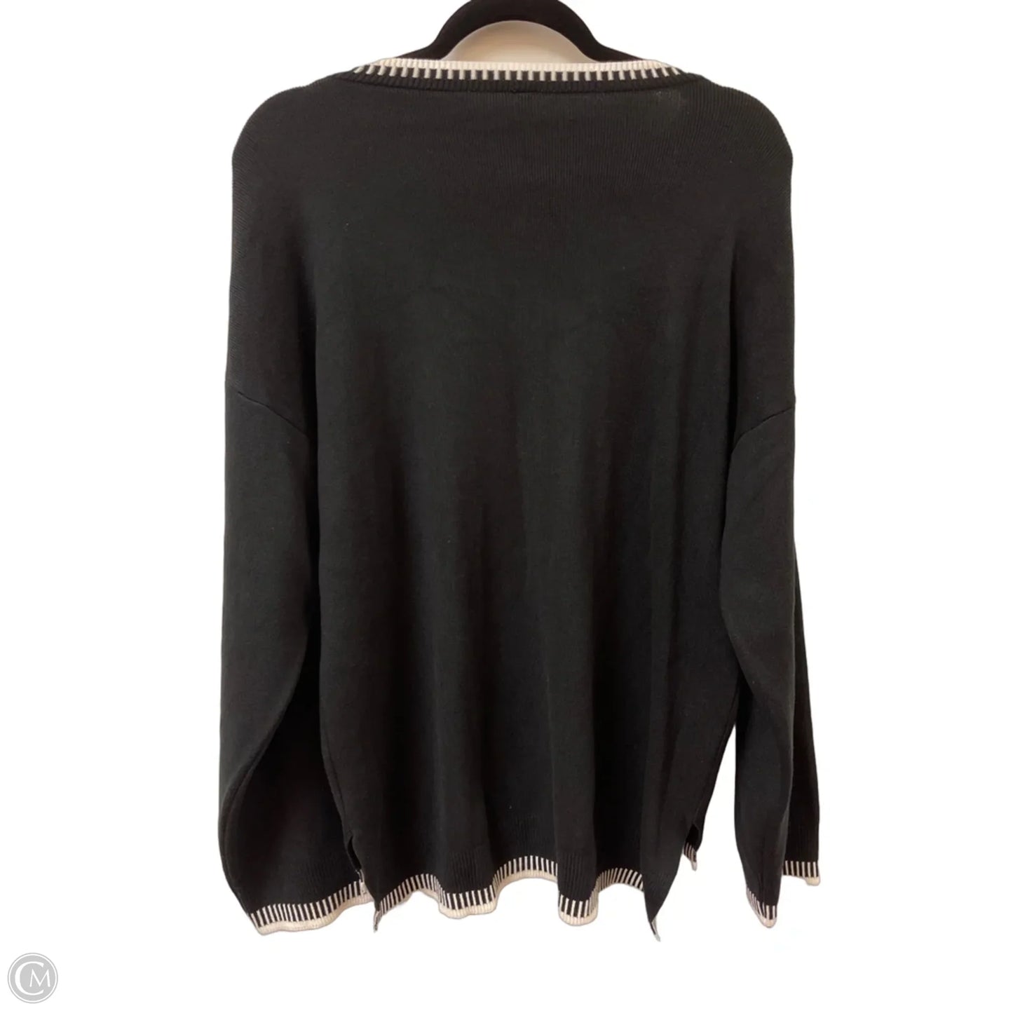 Sweater By Clothes Mentor In Black, Size: L