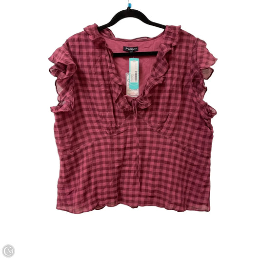 Top Short Sleeve By Clothes Mentor In Red, Size: 1x
