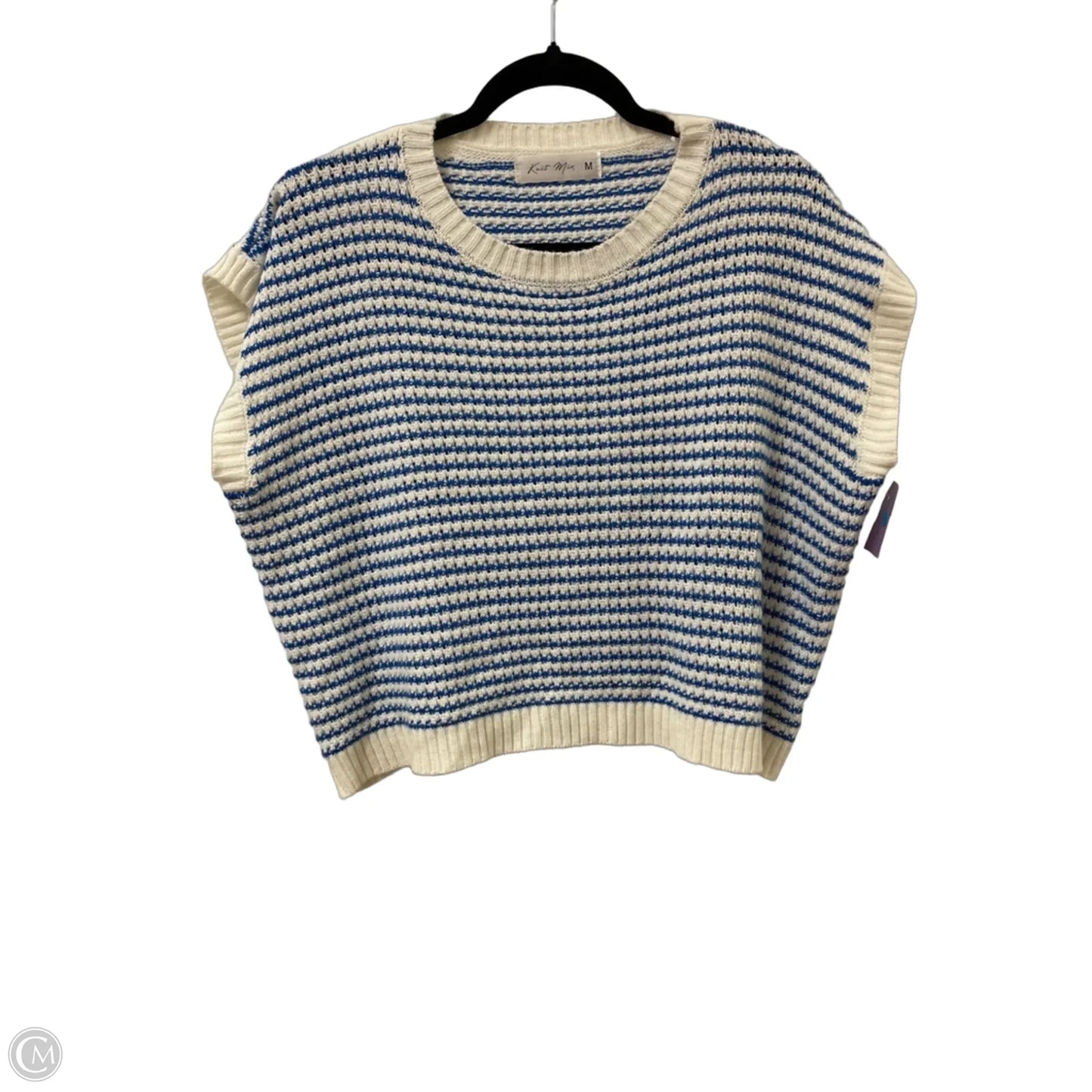 Sweater Short Sleeve By Clothes Mentor In Blue, Size: M