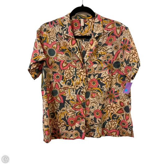 Blouse Short Sleeve By Pilcro In Multi-colored, Size: S