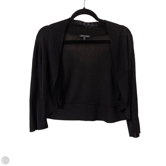 Sweater Cardigan By Eileen Fisher In Black, Size: M