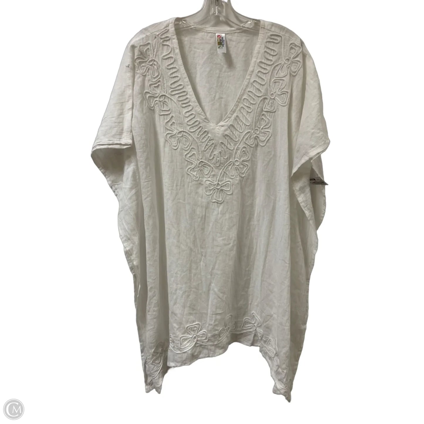 Swimwear Cover-up By Clothes Mentor In White, Size: Osfm
